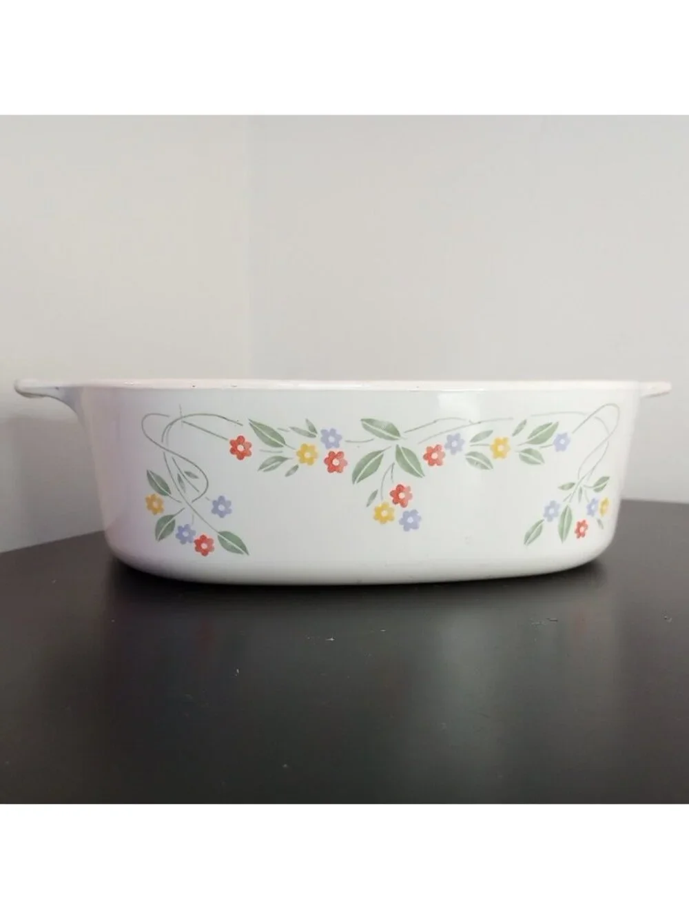 Corning Ware English Meadow Casserole Dish A-2-B 2 Liter No Lid Vintage